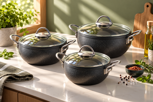ECO MINI 6-PIECE GRANITE COOKWARE SET