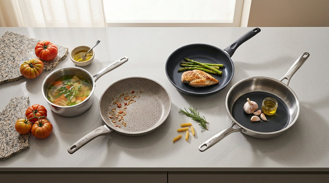 Cookware Materials Explained: Stainless Steel, Granite, Non-Stick & Hybrid