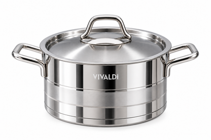 ELEGANCE 13-PIECE STAINLESS STEEL COOKWARE SET - COPPER HANDELS