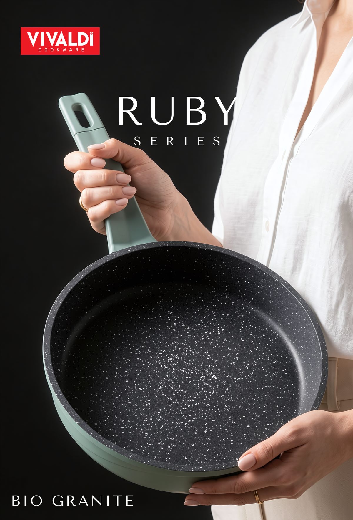 RUBY 12-PIECE DIE-CAST GRANITE COOKWARE SET