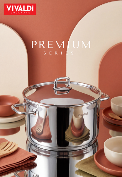 PREMIUM 11-PIECE STAINLESS STEEL COOKWARE SET