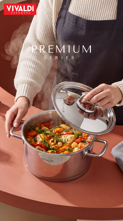 PREMIUM 11-PIECE STAINLESS STEEL COOKWARE SET
