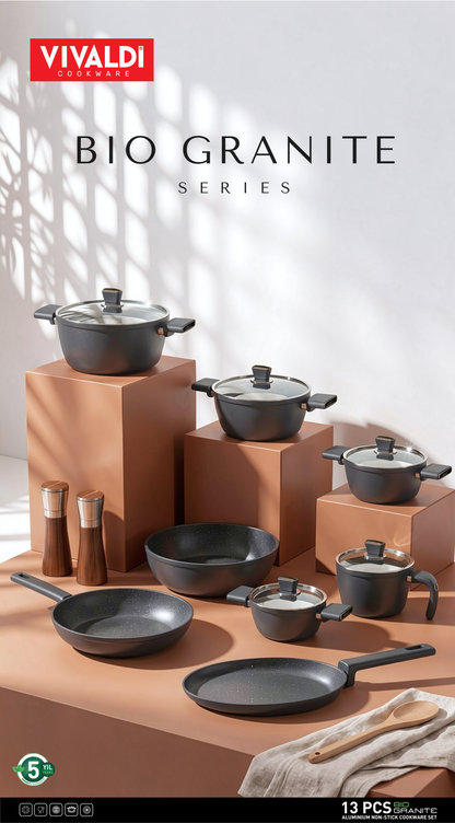 BIO GRANITE 13-PIECE COOKWARE SET