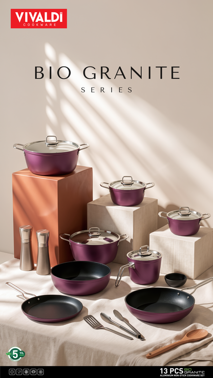 BIO TITANIUM 13-PIECE COOKWARE SET