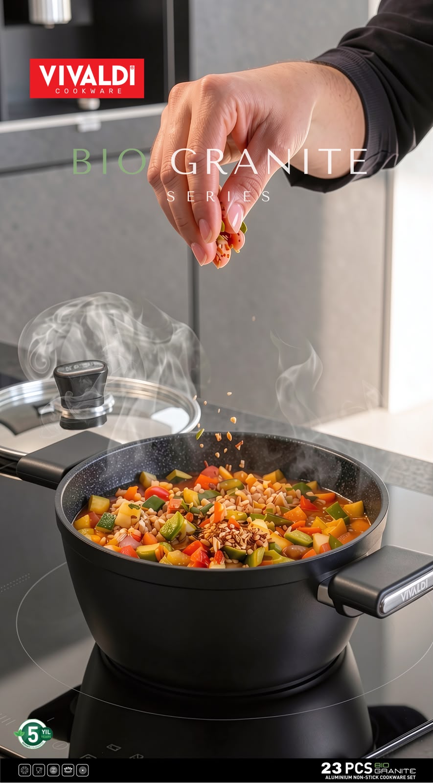 BIO TITANIUM 23-PIECE COOKWARE SET