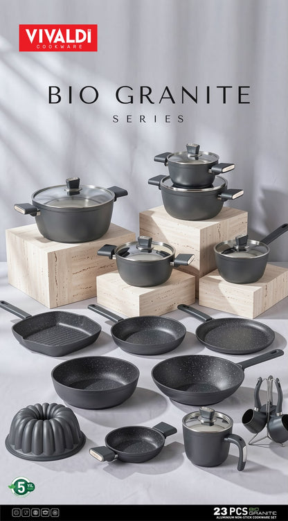 BIO GRANITE 23-PIECE COOKWARE SET