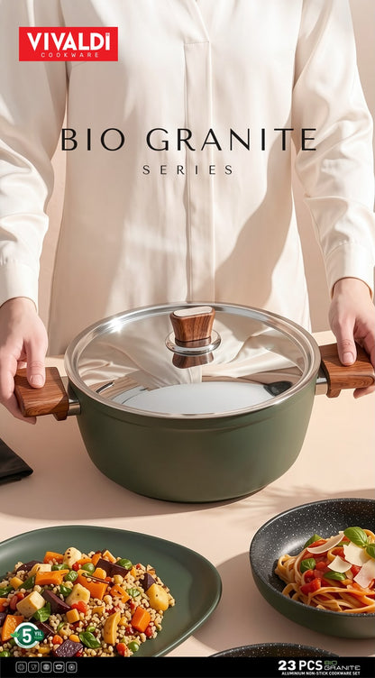 BIO GRANITE 23-PIECE COOKWARE SET