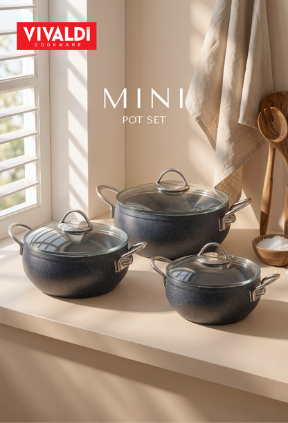 ECO MINI 6-PIECE GRANITE COOKWARE SET
