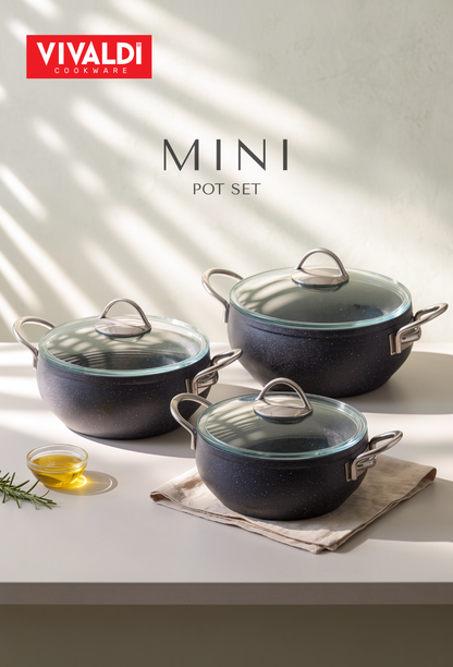ECO MINI 6-PIECE GRANITE COOKWARE SET