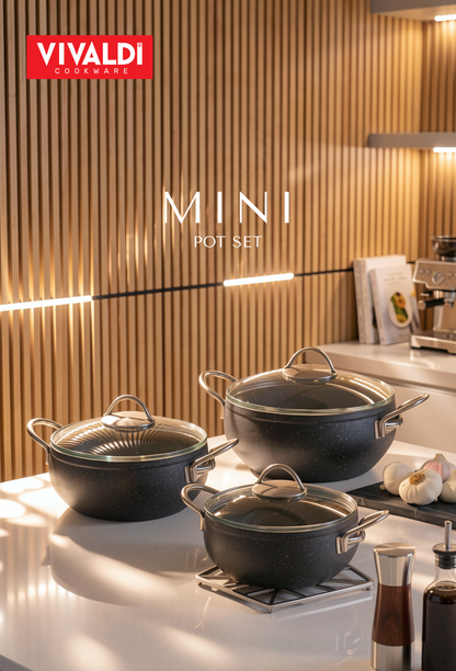 ECO MINI 6-PIECE GRANITE COOKWARE SET