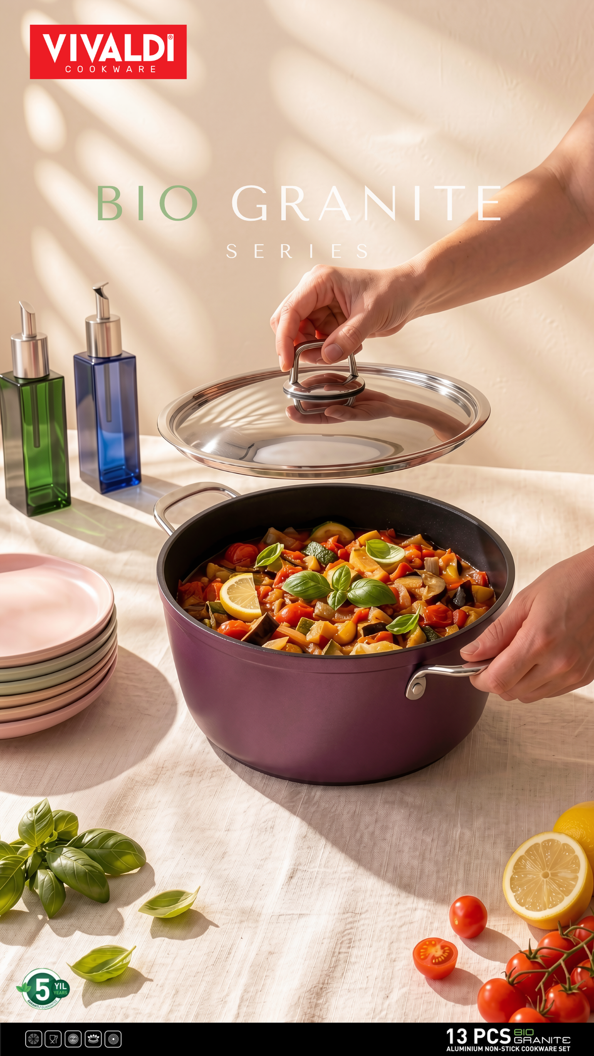 BIO TITANIUM 13-PIECE COOKWARE SET
