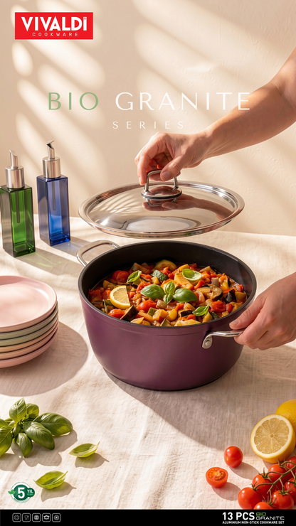 BIO TITANIUM 13-PIECE COOKWARE SET