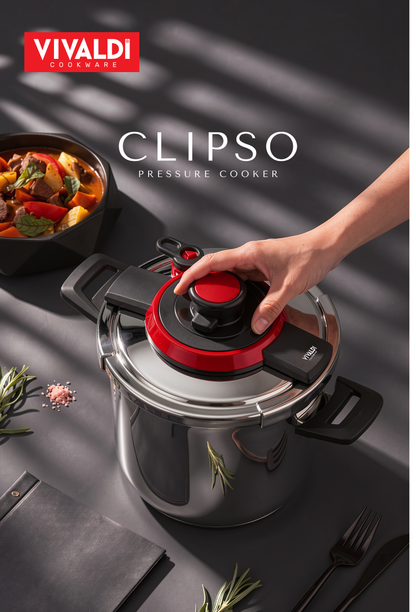 CLIPSO 10-LITER STAINLESS STEEL PRESSURE COOKER