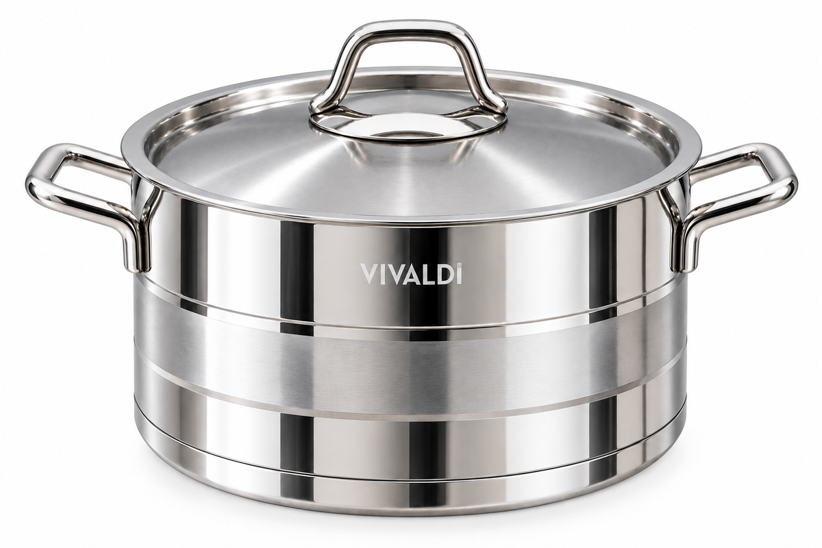 ELEGANCE 13-PIECE STAINLESS STEEL COOKWARE SET - COPPER HANDELS