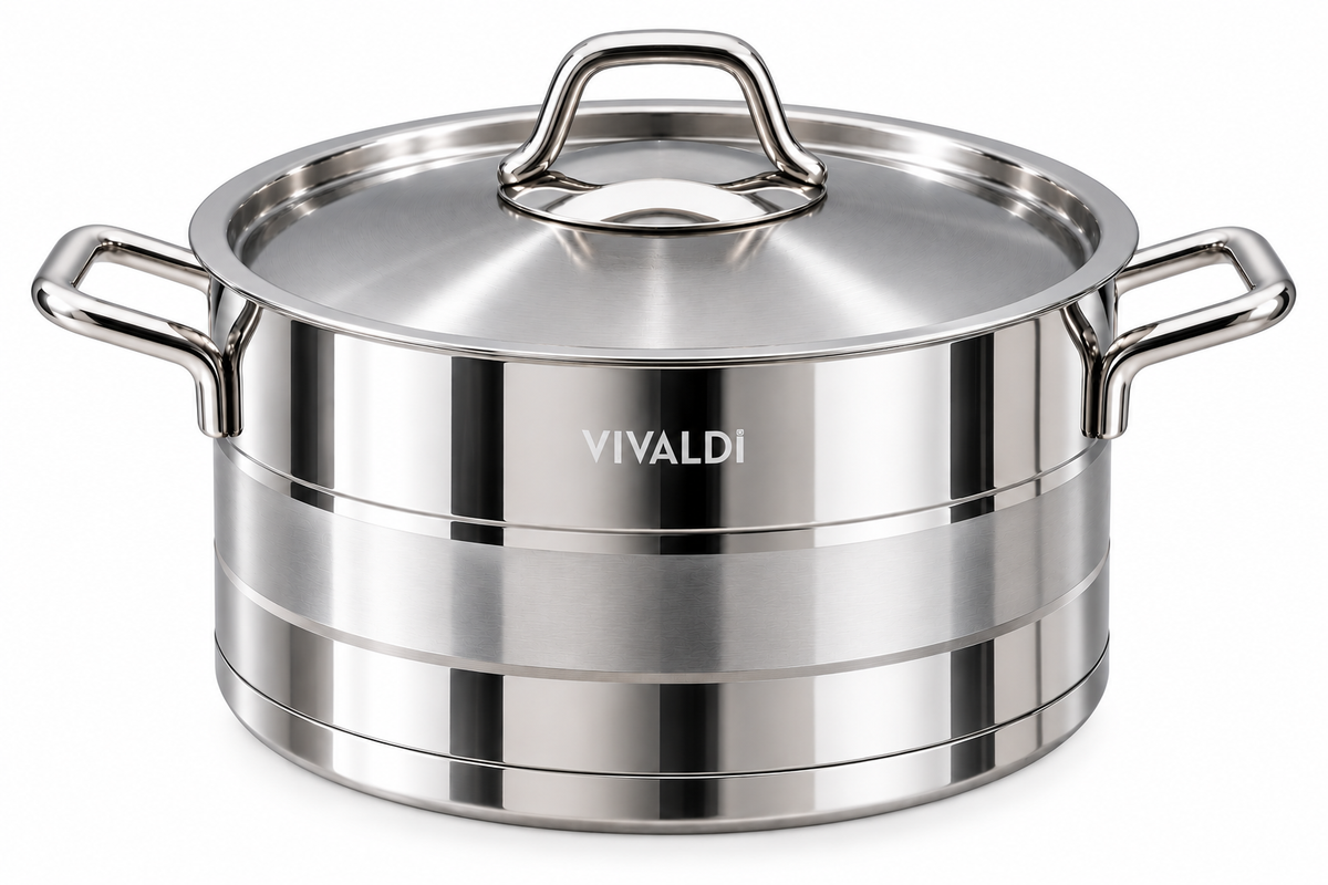 ELEGANCE 13-PIECE STAINLESS STEEL COOKWARE SET - COPPER HANDELS