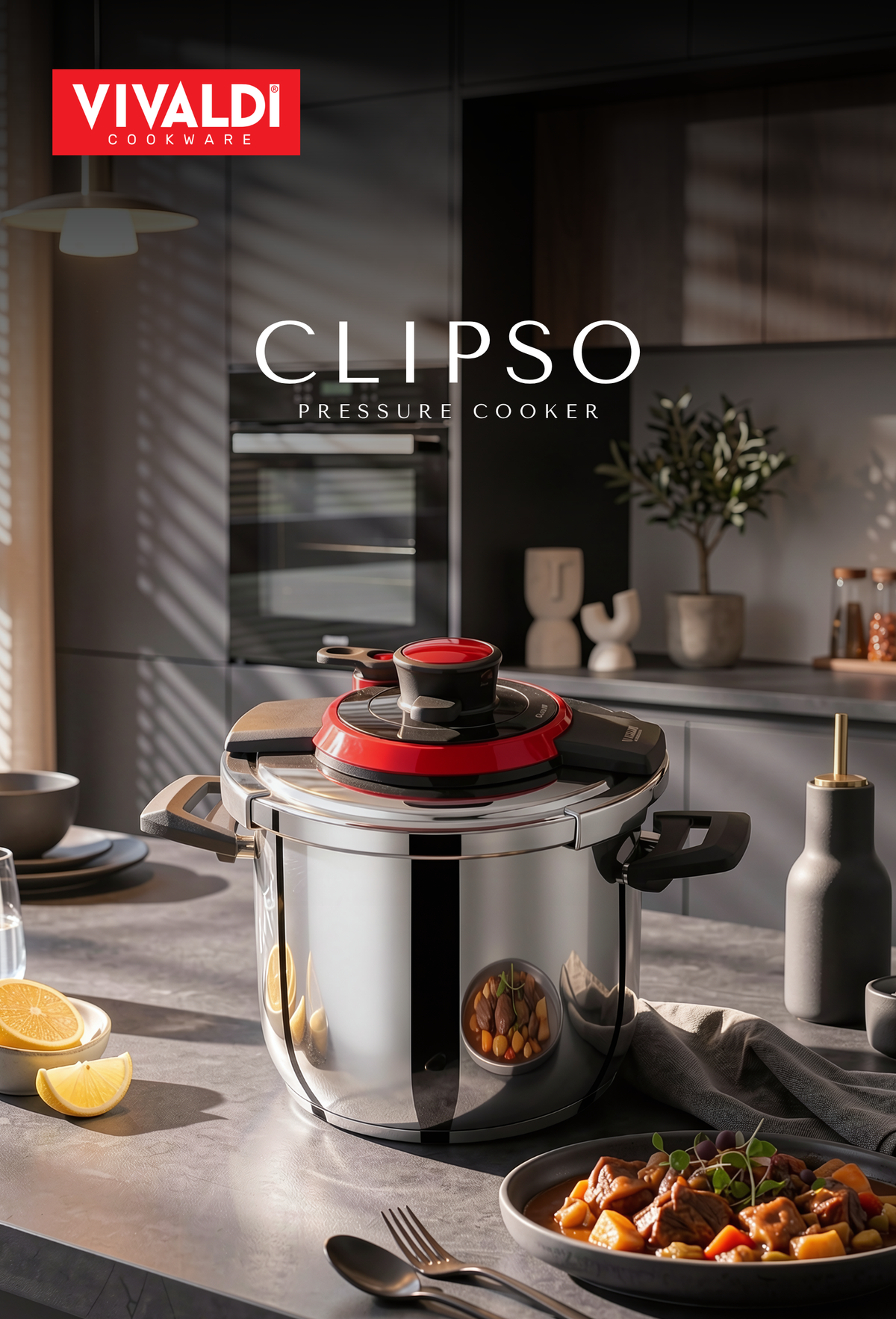 CLIPSO 10-LITER STAINLESS STEEL PRESSURE COOKER