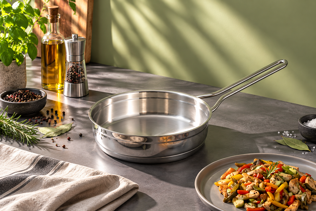 ROSSO STAINLESS STEEL | FRYING PAN