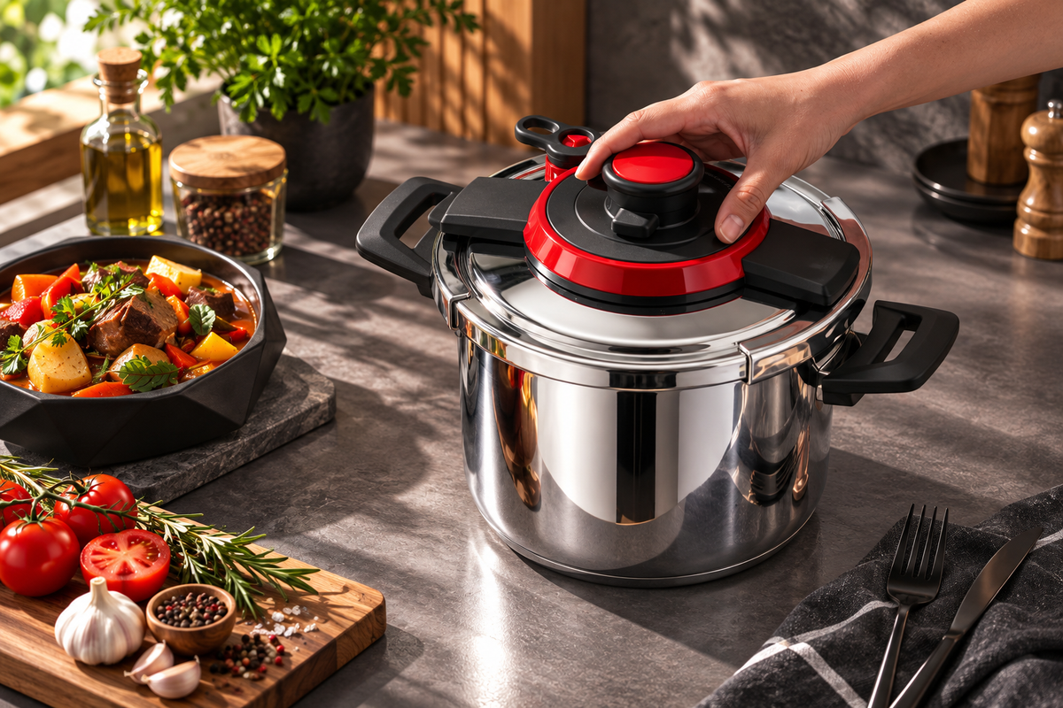 CLIPSO 10-LITER STAINLESS STEEL PRESSURE COOKER
