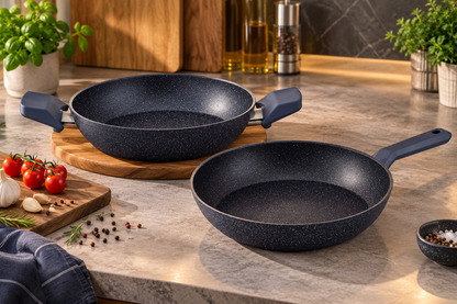 ECO 2-PIECE GRANITE FRYING PAN SET