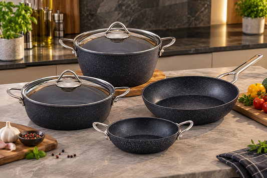 ECO IDEAL 6-PIECE GRANITE COOKWARE SET