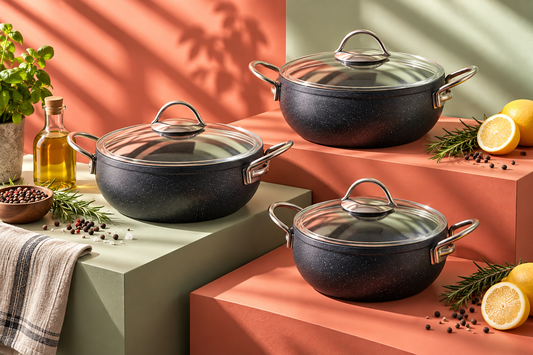 ECO MINI 6-PIECE GRANITE COOKWARE SET