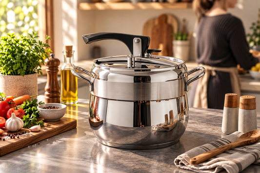ORKIDE 10-LITER STAINLESS STEEL PRESSURE COOKER