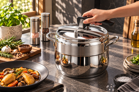 ORKIDE 10-LITER STAINLESS STEEL PRESSURE COOKER
