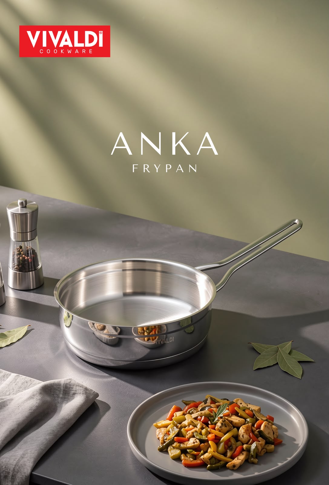 ROSSO STAINLESS STEEL | FRYING PAN
