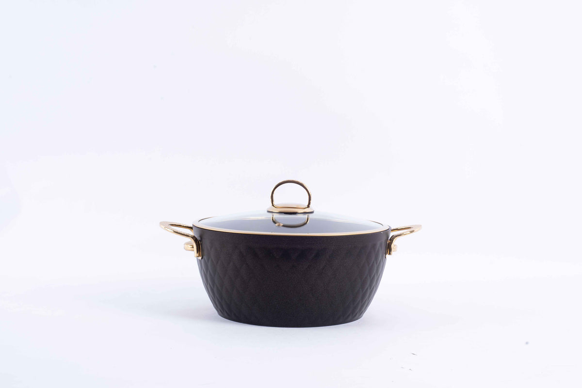 LIDYA DIAMOND 9-PIECE GRANITE COOKWARE SET