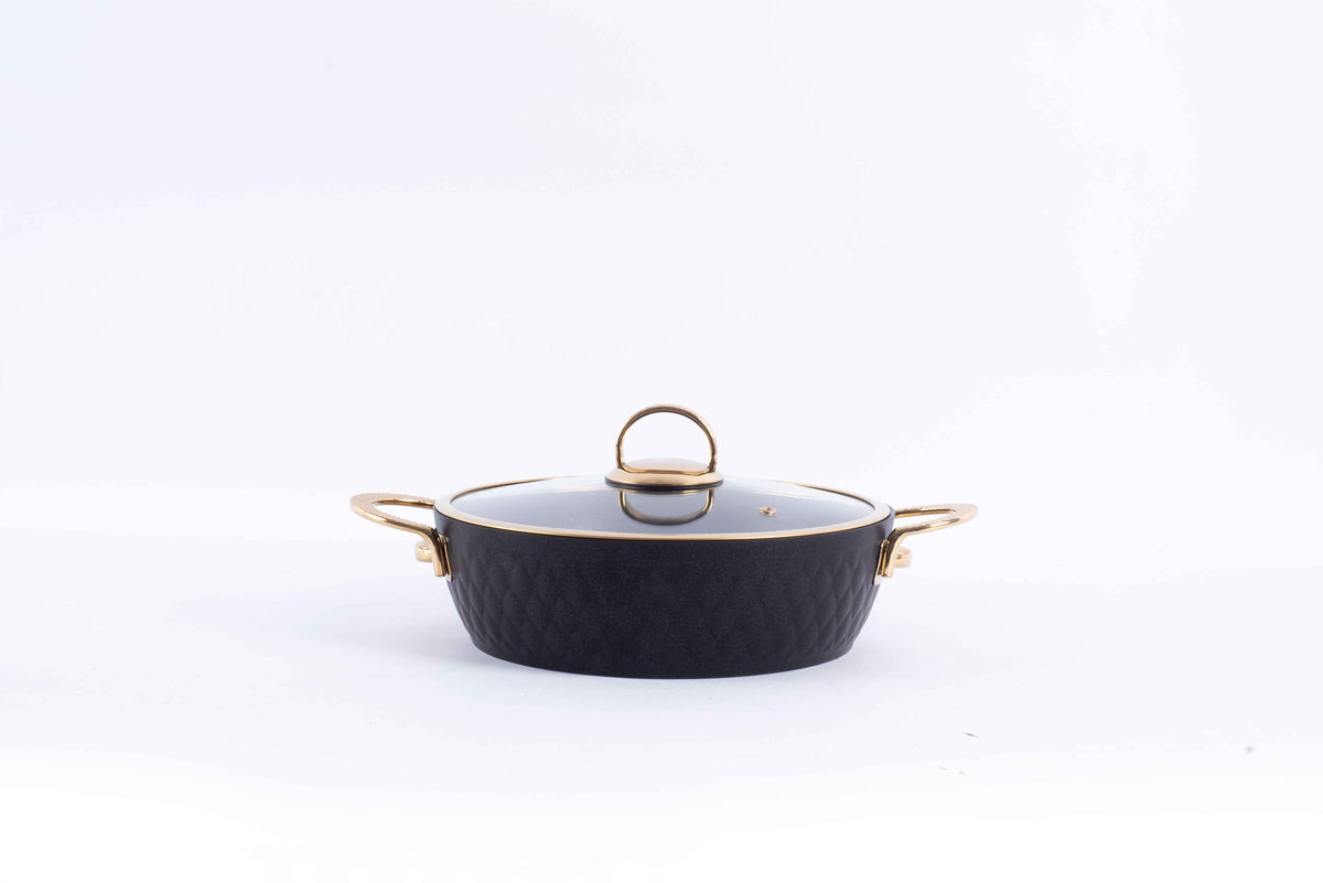LIDYA DIAMOND 9-PIECE GRANITE COOKWARE SET