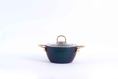 LIDYA GOLD 9-PIECE GRANITE COOKWARE SET