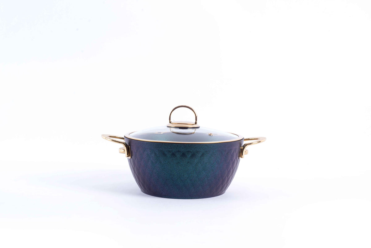 LIDYA GOLD 9-PIECE GRANITE COOKWARE SET