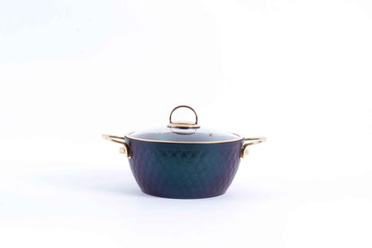 LIDYA GOLD 9-PIECE GRANITE COOKWARE SET