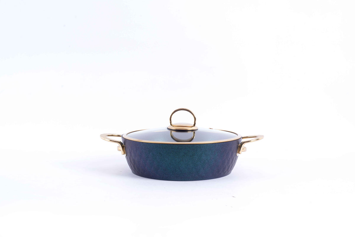 LIDYA GOLD 9-PIECE GRANITE COOKWARE SET